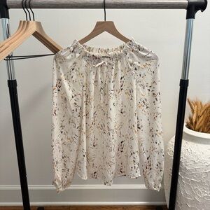 A New Day Cream Patterned Blouse